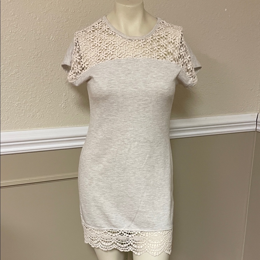 Delias Cream Textured Dress Size Small